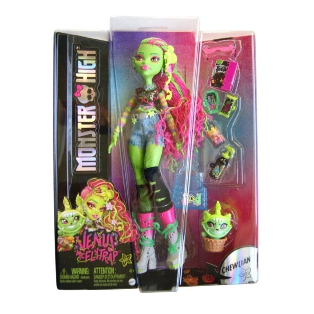 2023 Monster High G3 Venus McFlytrap Fashion Doll with Pet Chewlian
